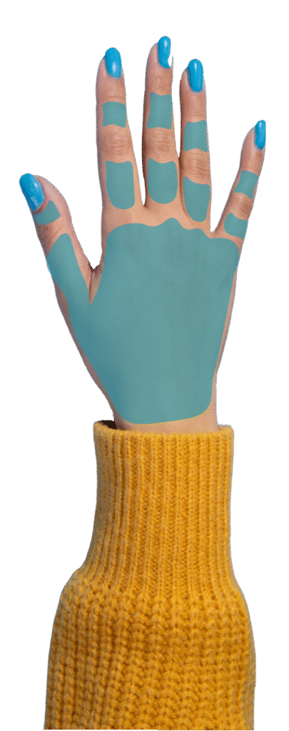 Hands and Fingers Laser Hair Removal Area