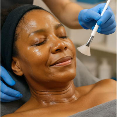 Woman receiving a Pro Peel treatment